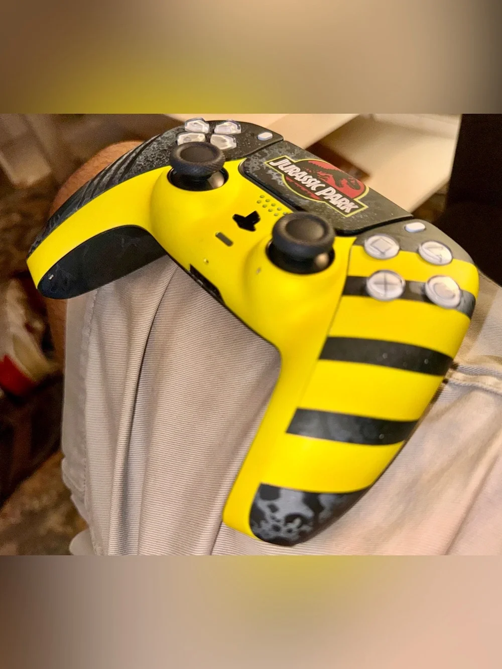 Custom Jurassic Park PS5 DualSense Controller | Professionally Customized